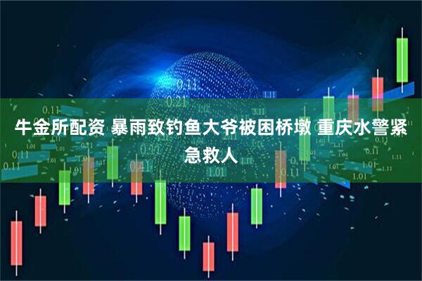 牛金所配资 暴雨致钓鱼大爷被困桥墩 重庆水警紧急救人
